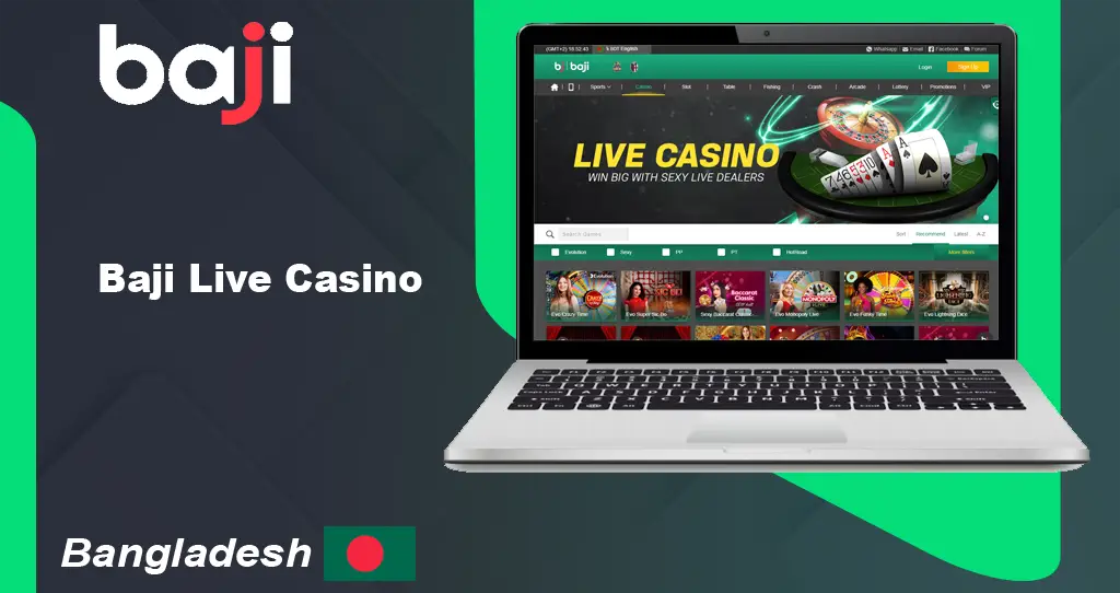 BJ live casino login