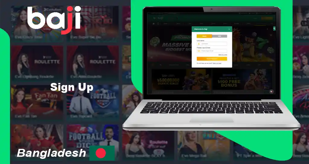 Baji live sign up